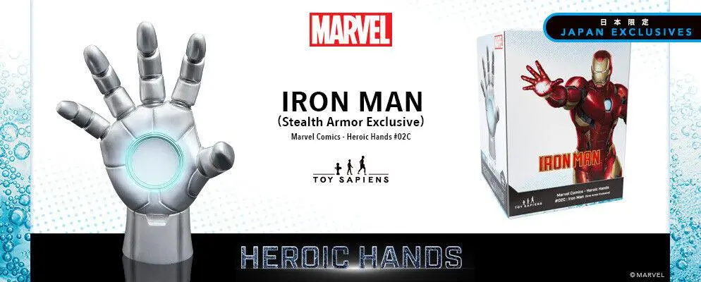 Marvel Heroic Hands Socha v životnej veľkosti #2C Iron Man Grey Armor 23 cm produktová fotografia