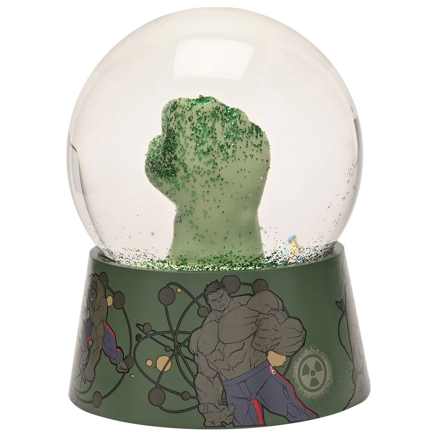 Marvel Hulk snehová guľa produktová fotografia