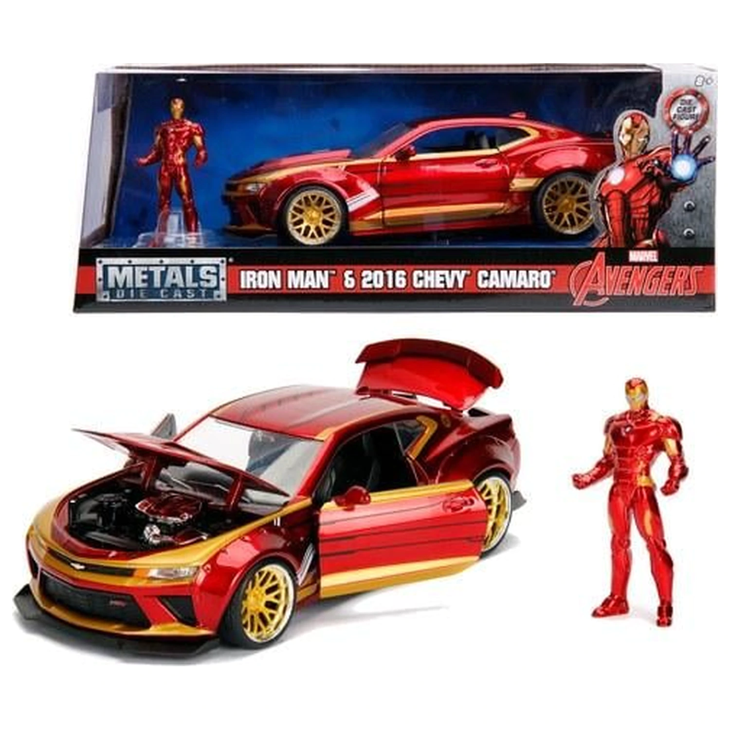 Marvel Iron Man 2016 Chevy Camaro SS 1:24 produktová fotografia