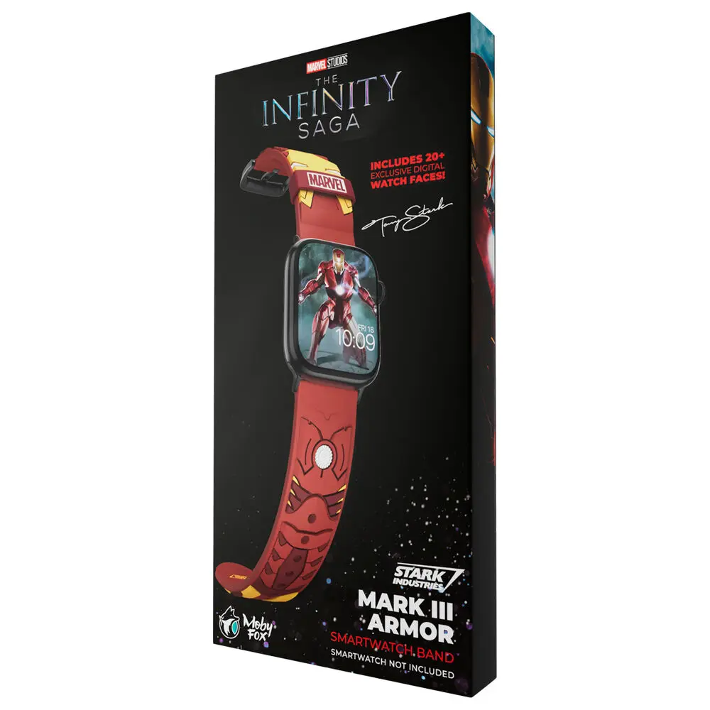 Marvel Iron Man 3D remienok na Smartwatch + dizajny ciferníka produktová fotografia