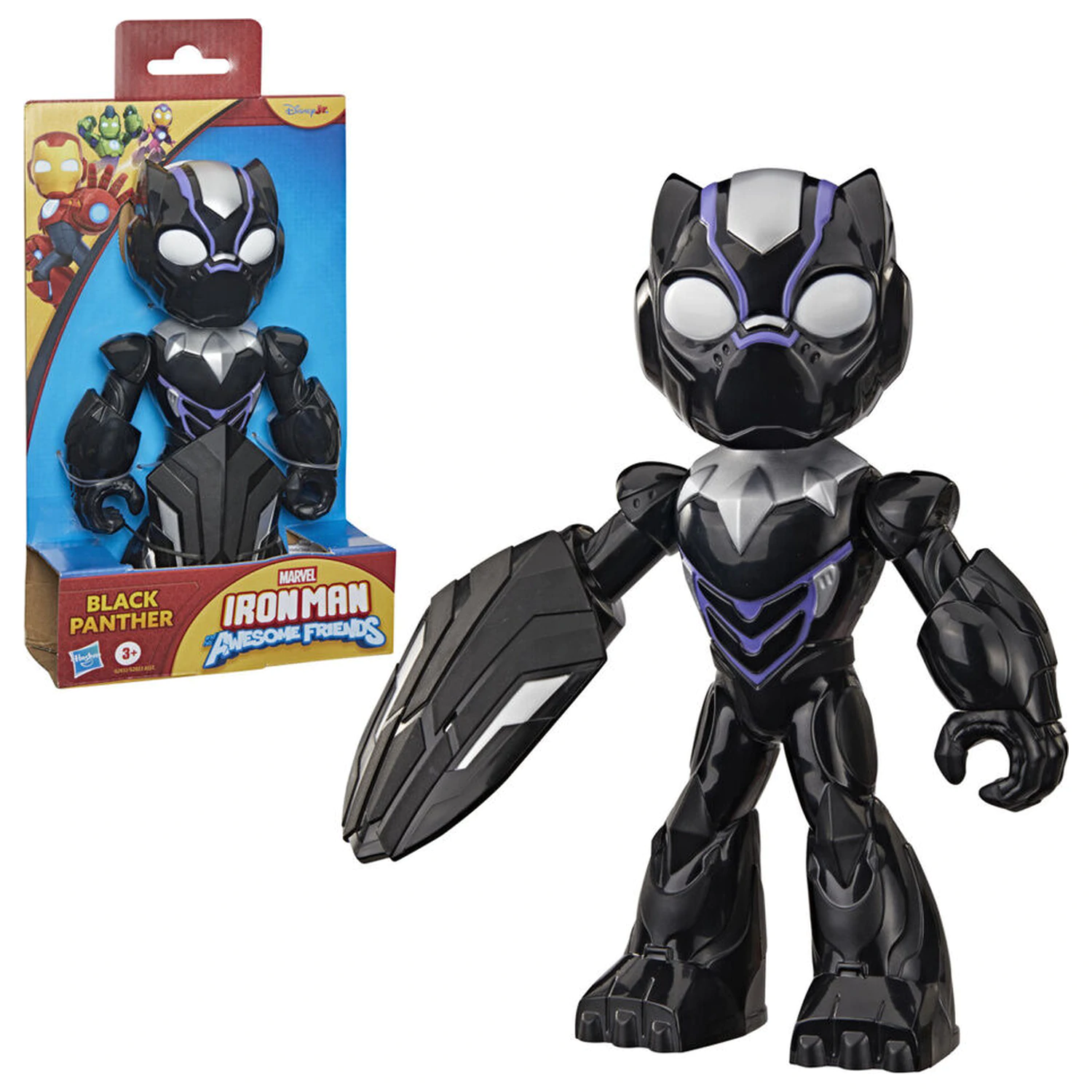 Marvel Iron Man And His Awesome Friends Black Panther figúrka 22cm produktová fotografia