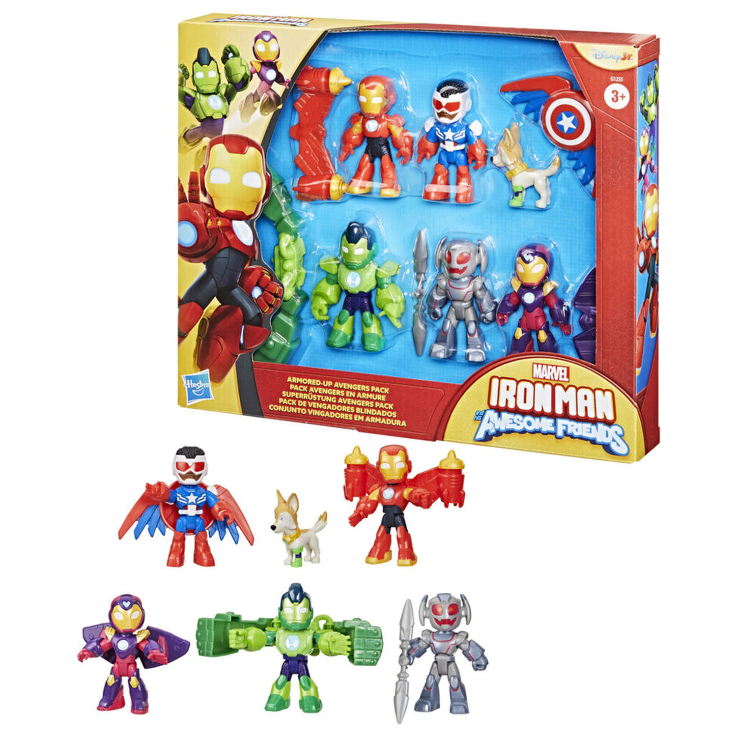 Marvel Iron Man And His Awesome Friends balenie 6 figúrok 7cm produktová fotografia