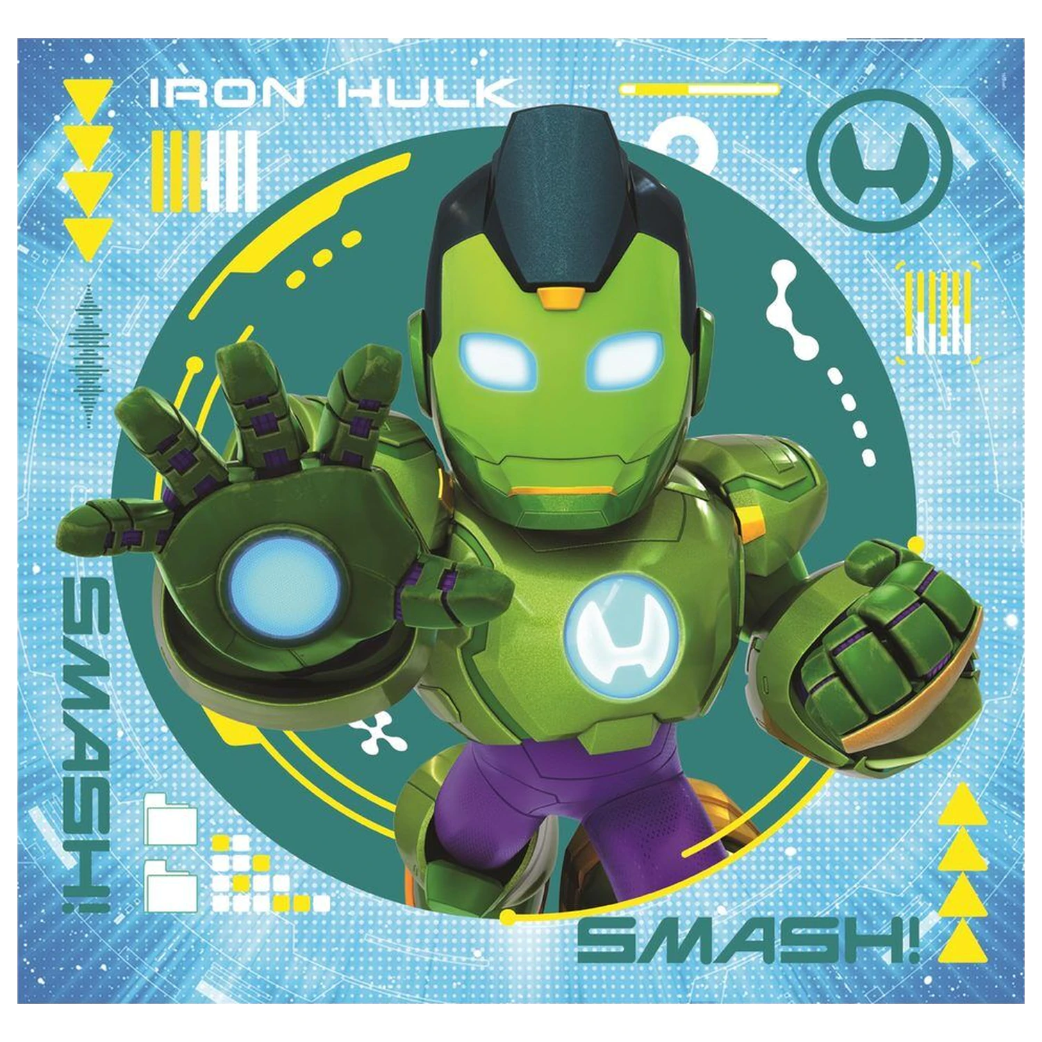 Marvel Iron Man a jeho úžasné štvorcové puzzle 3x48ks produktová fotografia