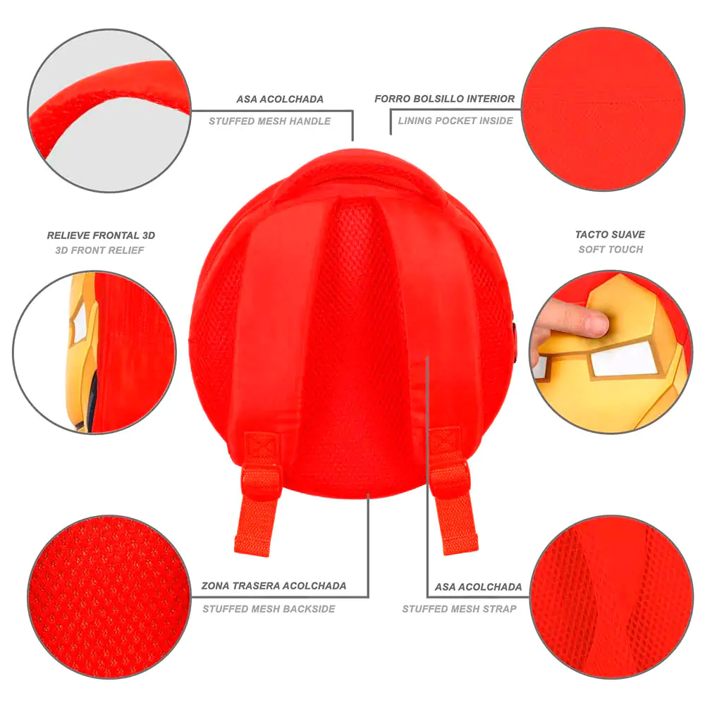 Marvel Iron Man Emoji 3D ruksak 22 cm produktová fotografia