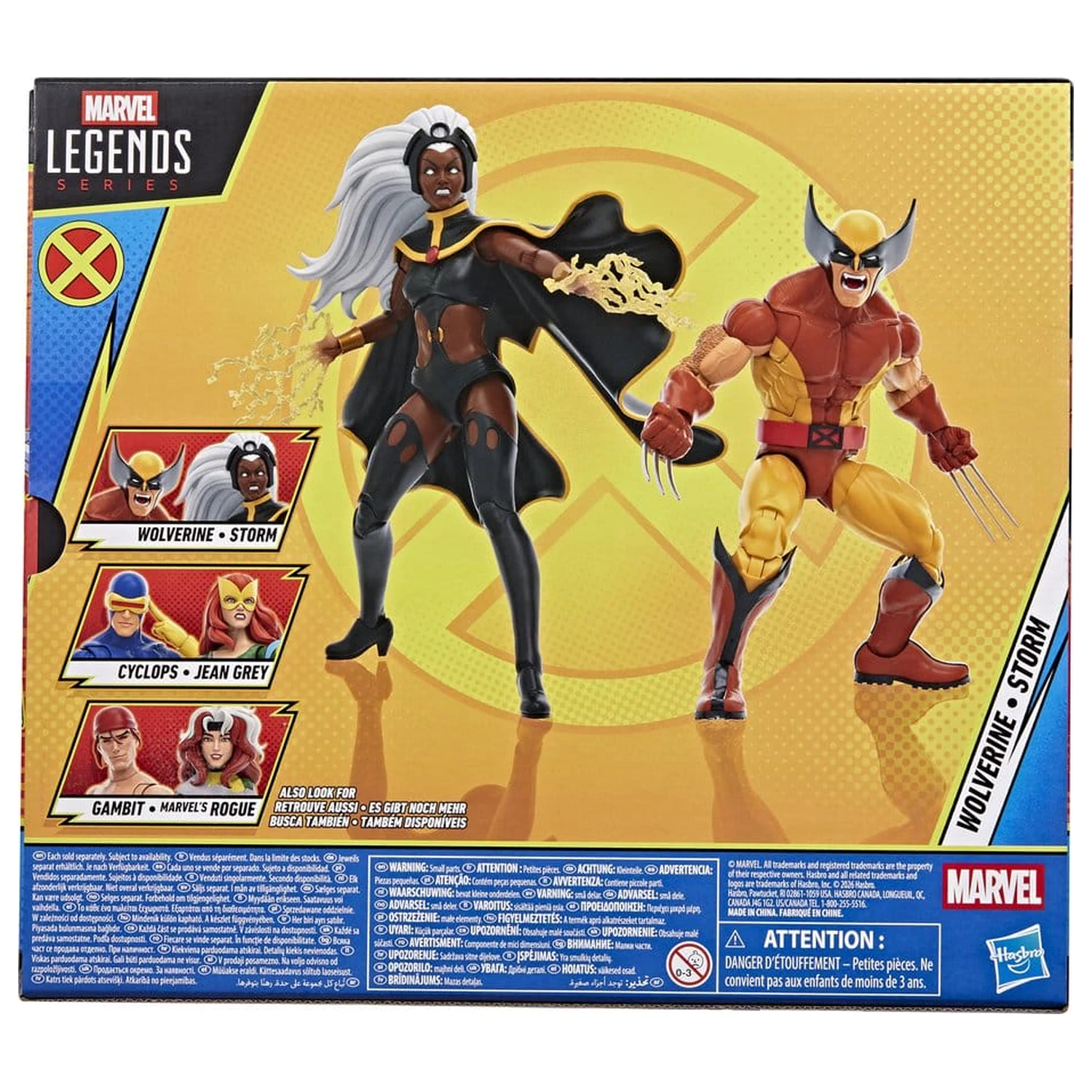Marvel Legends akčná figúrka 2-balenie Storm & Wolverine 15 cm produktová fotografia