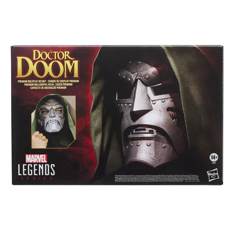 Marvel Legends Doctor Doom prémiová roleplay prilba produktová fotografia