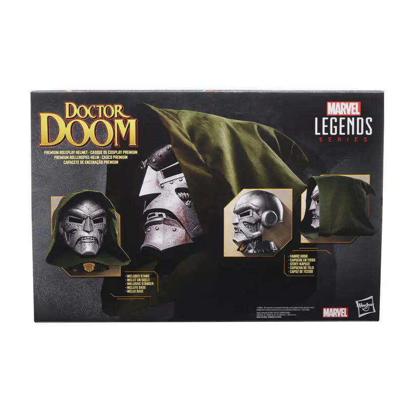 Marvel Legends Doctor Doom prémiová roleplay prilba produktová fotografia