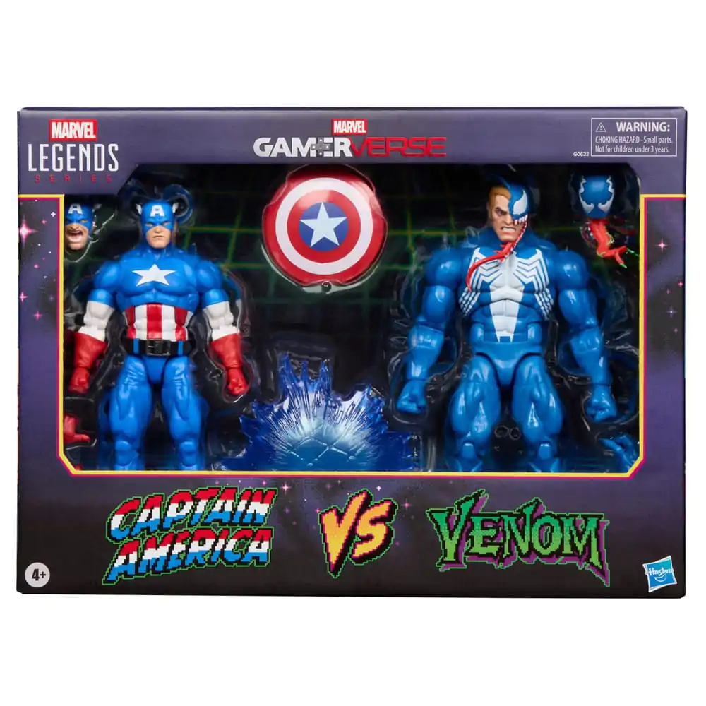 Marvel Legends Gamerverse akčná figúrka 2-Pack Captain America vs. Venom 15 cm produktová fotografia