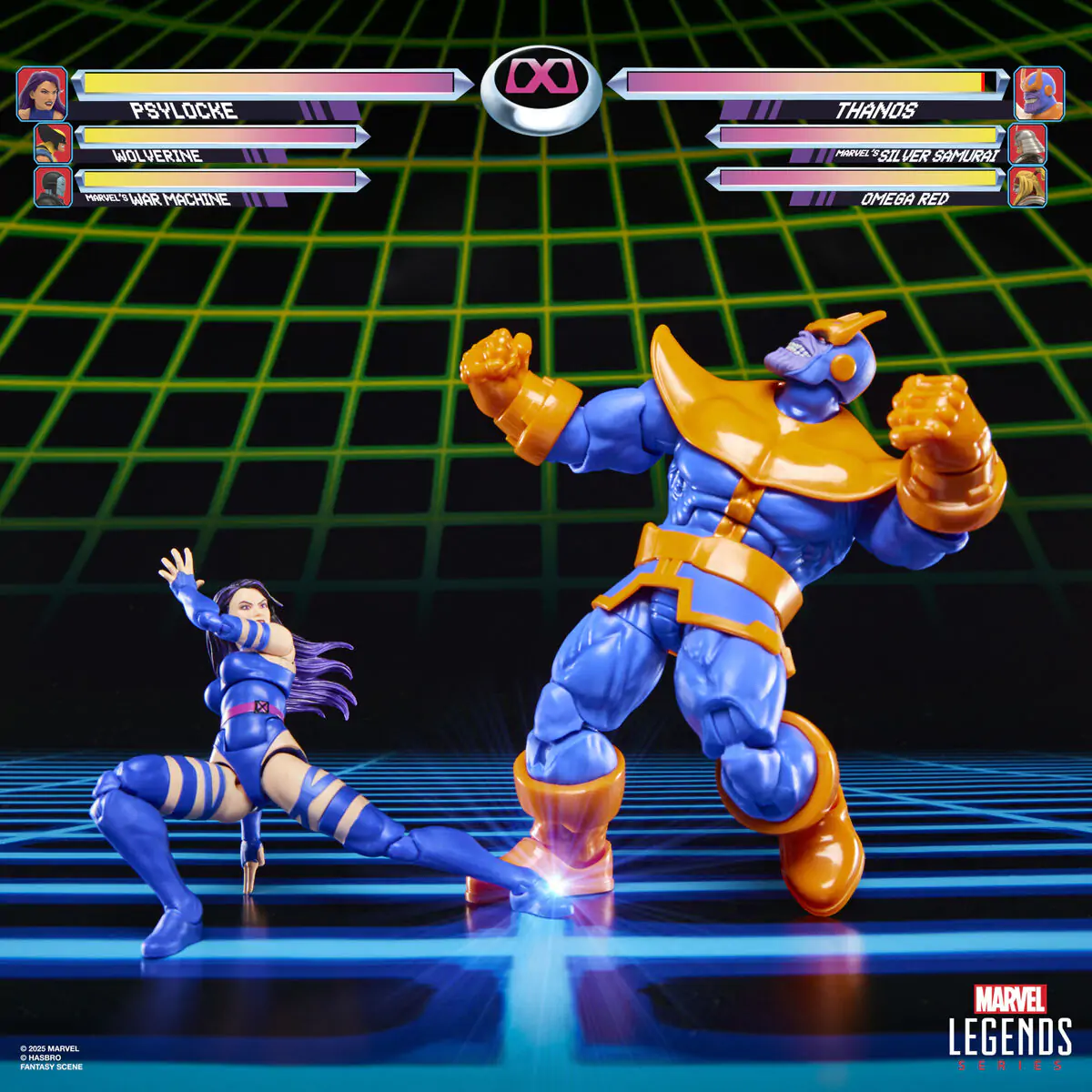 Marvel Legends Gameverse Psylocke verzus Thanos balenie 2 figúrky 15 cm produktová fotografia