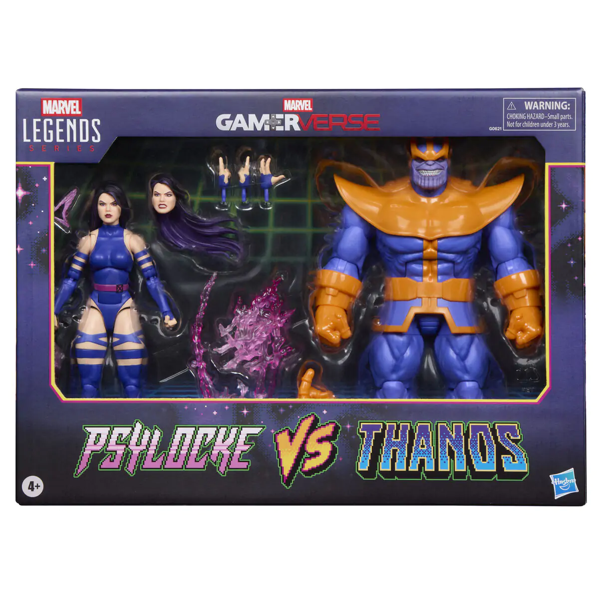 Marvel Legends Gameverse Psylocke verzus Thanos balenie 2 figúrky 15 cm produktová fotografia