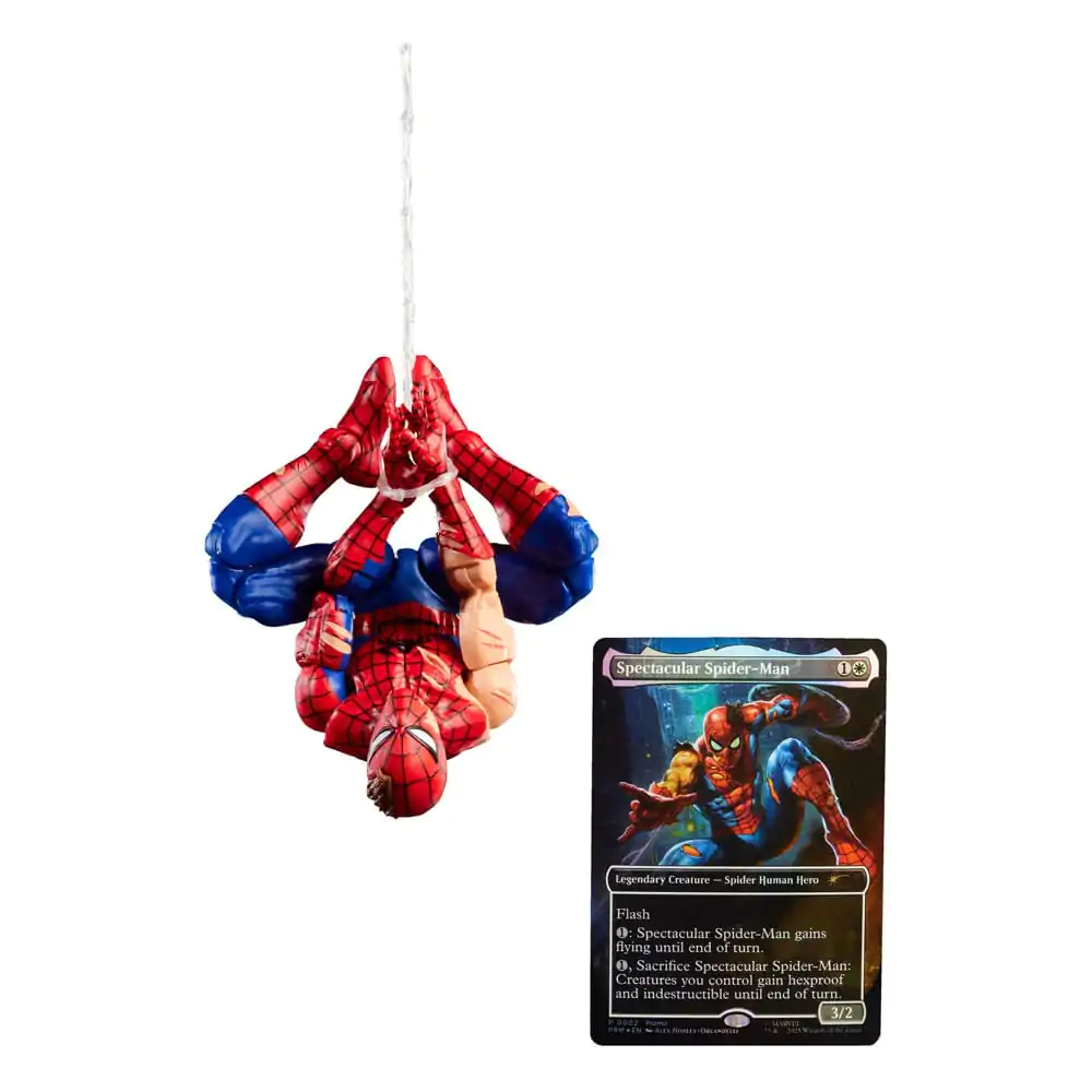 Marvel Legends Magic: The Gathering akčná figúrka Battle-Damaged Spider-Man (plus Exclusive Foil Card) 15 cm produktová fotografia