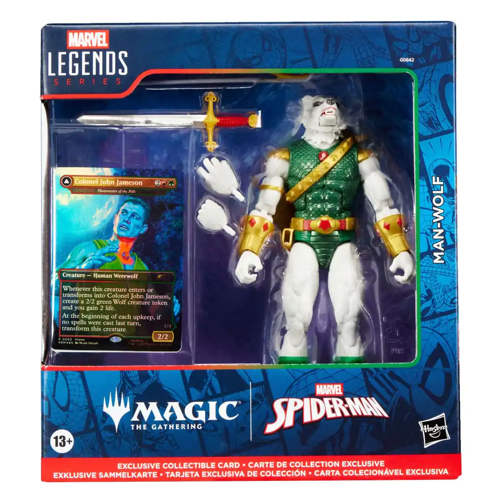 Marvel Legends Magic: The Gathering akčná figúrka Man-Wolf (plus exkluzívna lesklá karta) 15 cm produktová fotografia