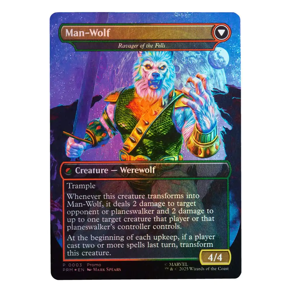 Marvel Legends Magic: The Gathering akčná figúrka Man-Wolf (plus exkluzívna lesklá karta) 15 cm produktová fotografia