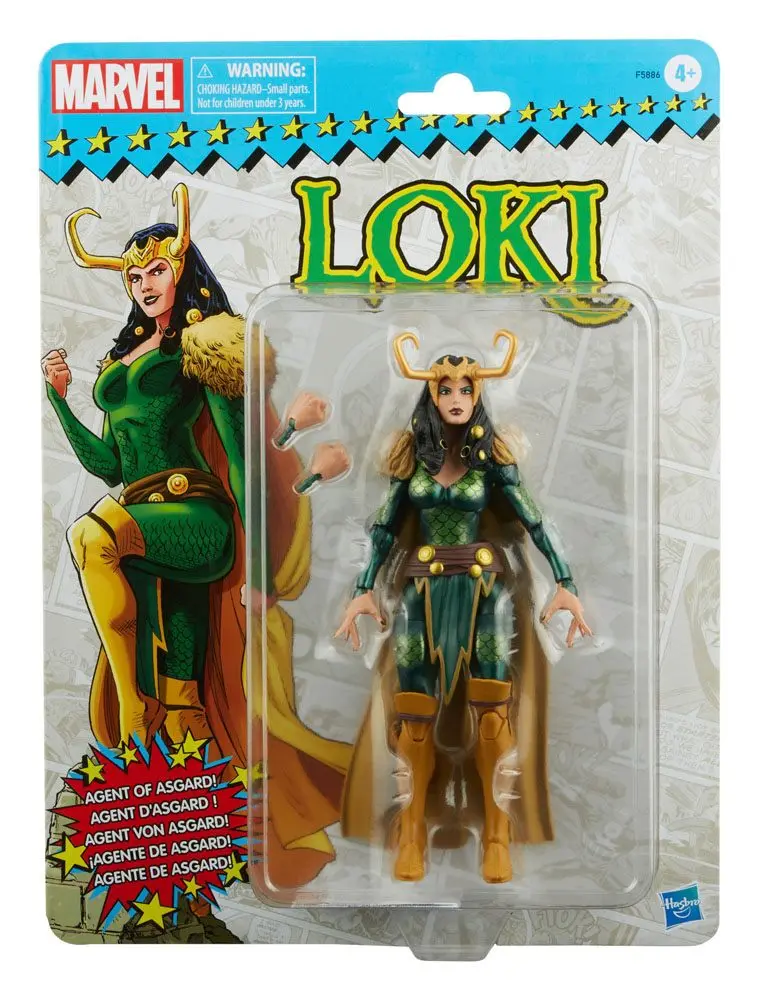 Marvel Legends Retro Collection Series akčná figúrka 2022 Loki - Agent of Asgard 10 cm produktová fotografia