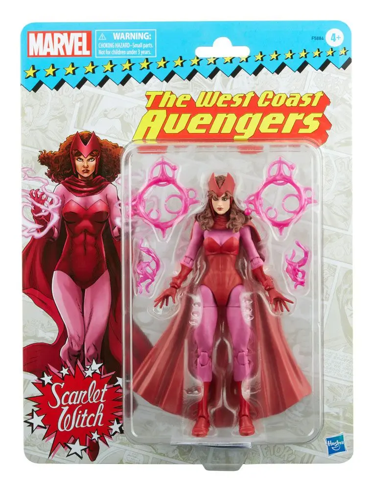 Marvel Legends Retro Collection Series Akčná figúrka 2022 Scarlet Witch (West Coast Avengers) 15 cm termékfotó