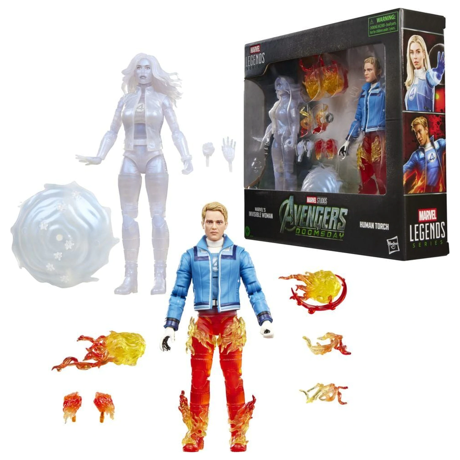 Marvel Legends Series Avengers Doomsday Invisible Woman & Human Torch balenie 2 figúrok 15 cm produktová fotografia