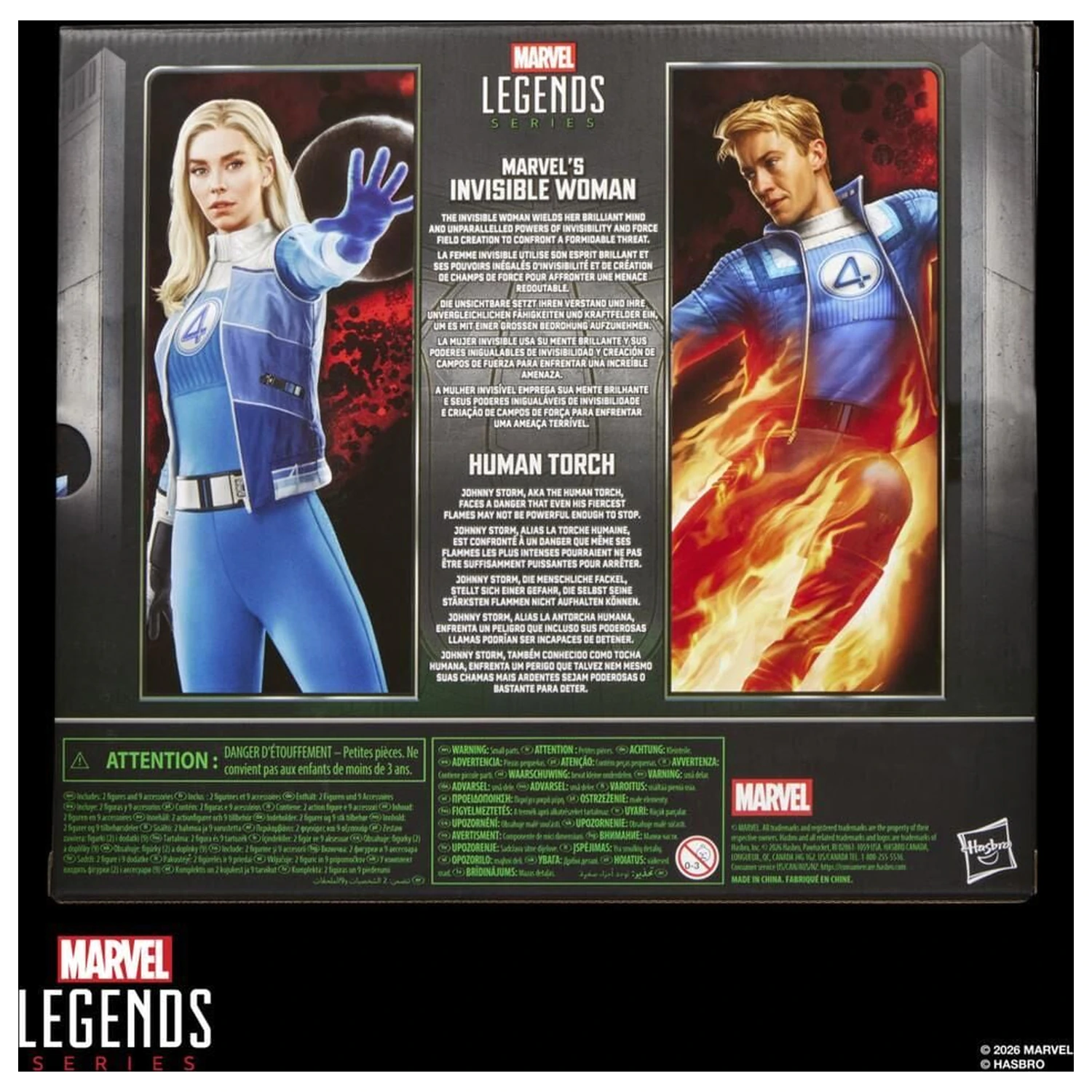 Marvel Legends Series Avengers Doomsday Invisible Woman & Human Torch balenie 2 figúrok 15 cm produktová fotografia