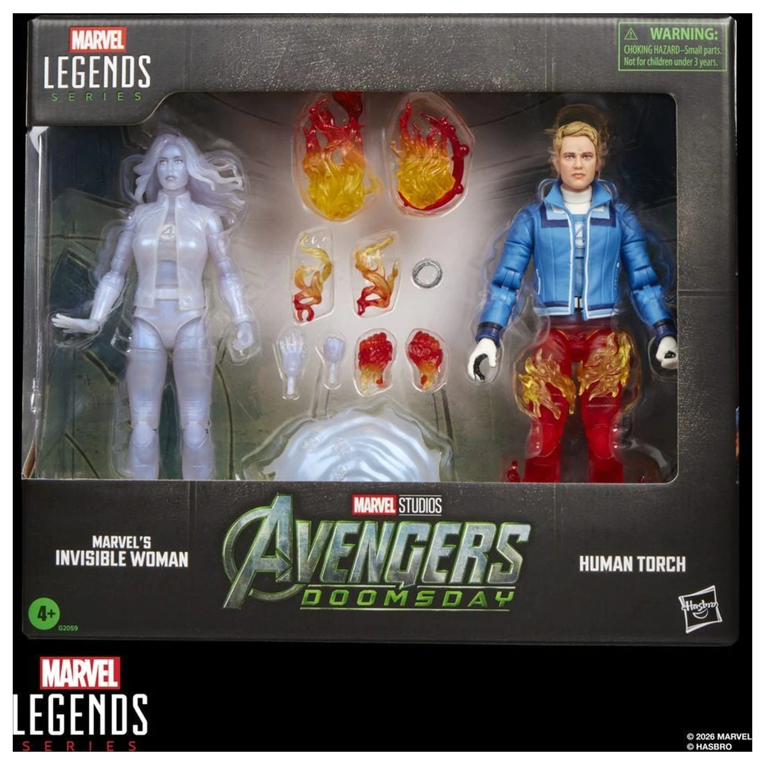 Marvel Legends Series Avengers Doomsday Invisible Woman & Human Torch balenie 2 figúrok 15 cm produktová fotografia