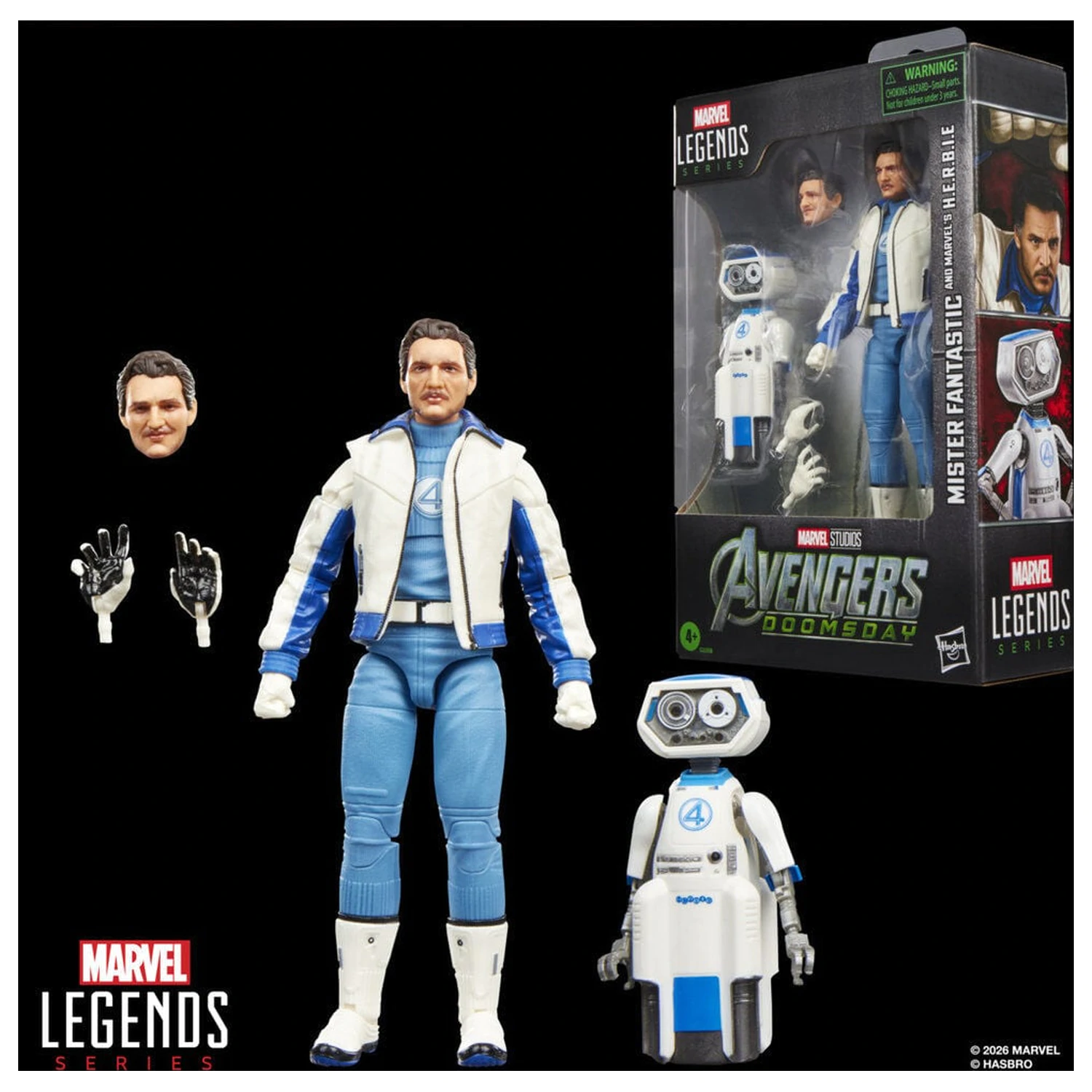 Marvel Legends Series Avengers Doomsday Mister Fantastic and Marvels H.E.R.B.I.E. figúrka 15 cm produktová fotografia
