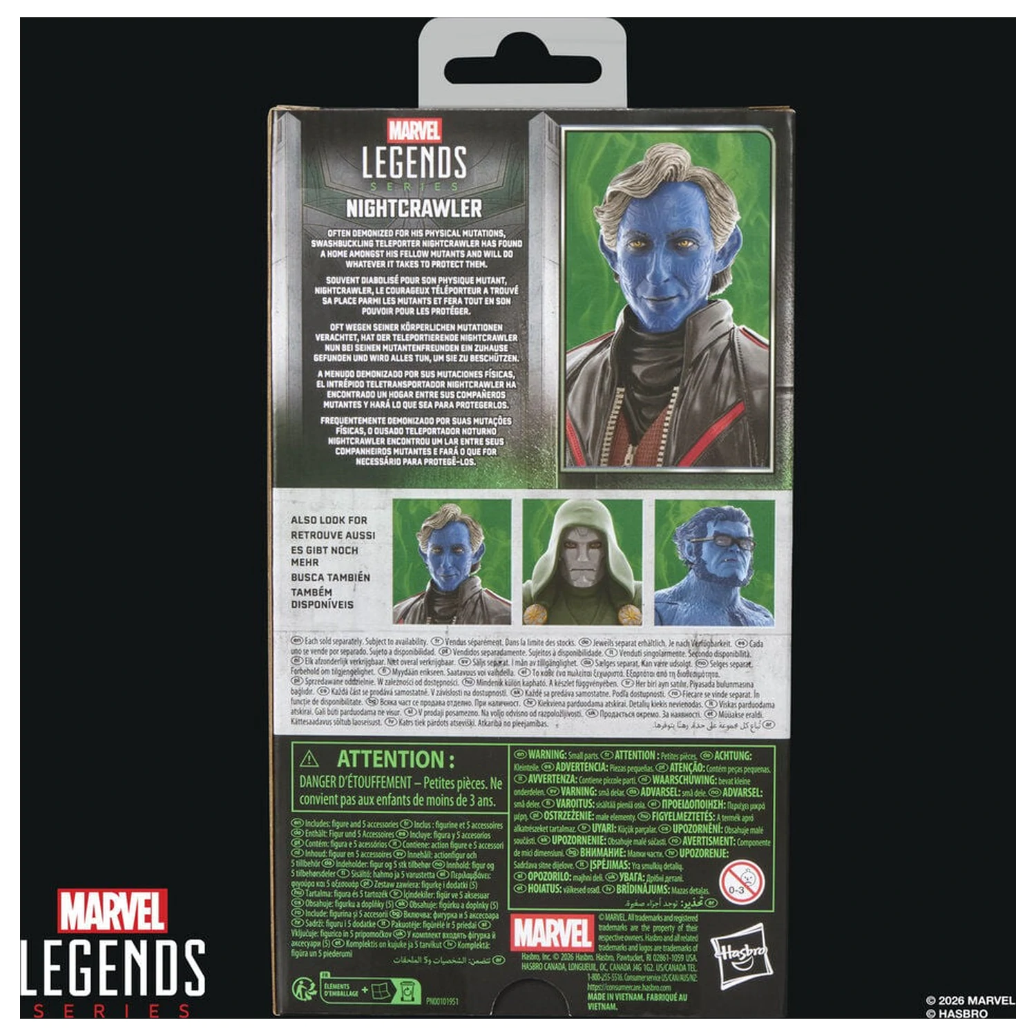Marvel Legends Series Avengers Doomsday Nightcrawler figúrka 15 cm produktová fotografia