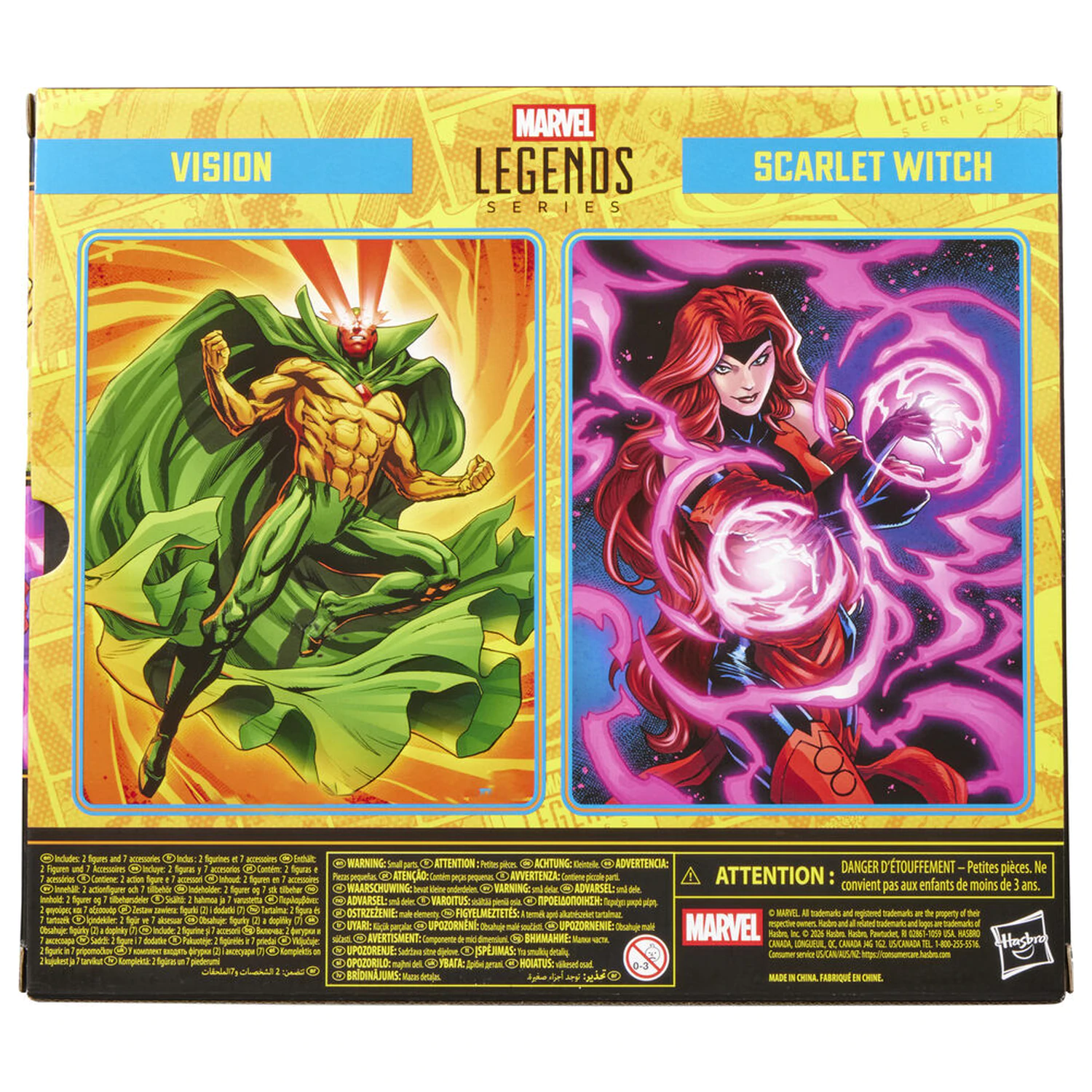 Marvel Legends Series Avengers Earts Mightiest Heroes Vision a Scarlet Witch balenie 2 figúrok 15 cm produktová fotografia