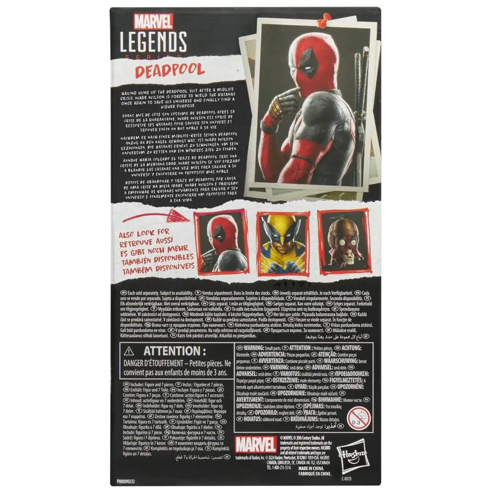 Marvel Legends Series Deadpool & Wolverine - figúrka Deadpool 15 cm produktová fotografia