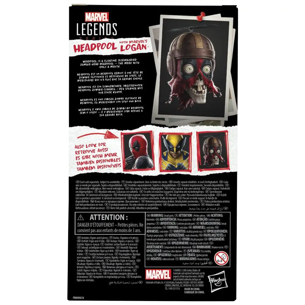 Marvel Legends Series Deadpool & Wolverine - Headpool s figúrkou Marvels Logan 15 cm termékfotó