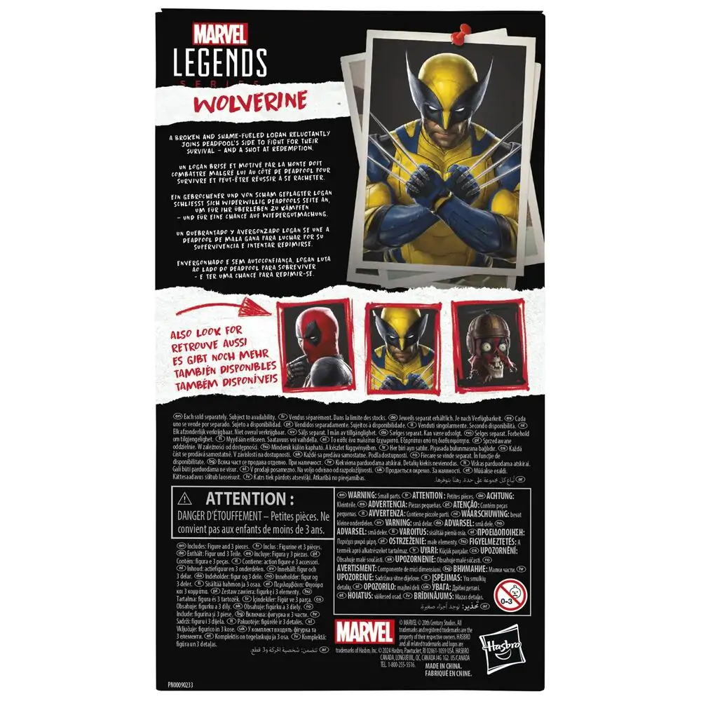 Marvel Legends Series Deadpool &amp; Wolverine - Wolverine figúrka 15cm termékfotó