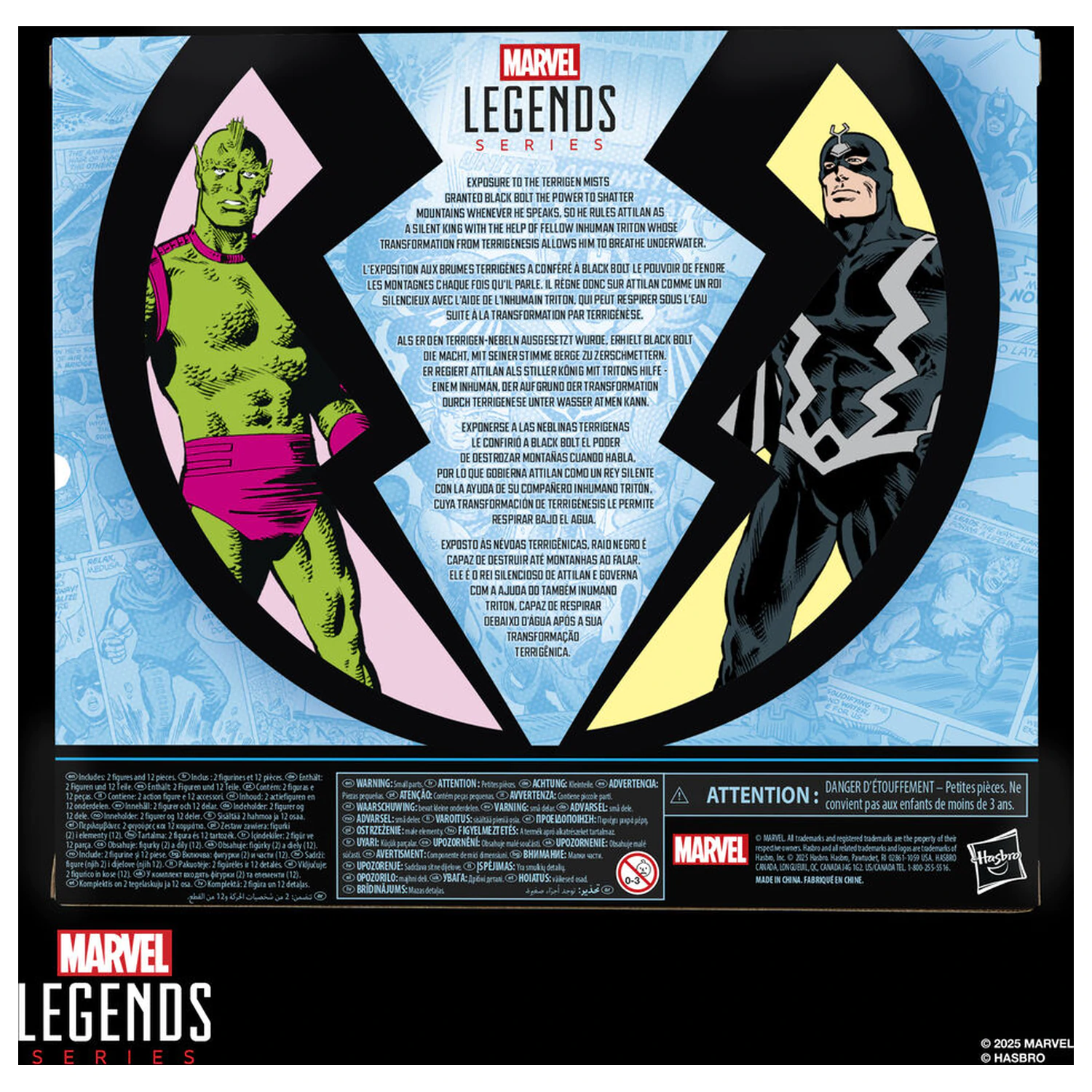 Marvel Legends Series Inhumans Black Bolt & Triton balenie 2 figúriek 15cm produktová fotografia