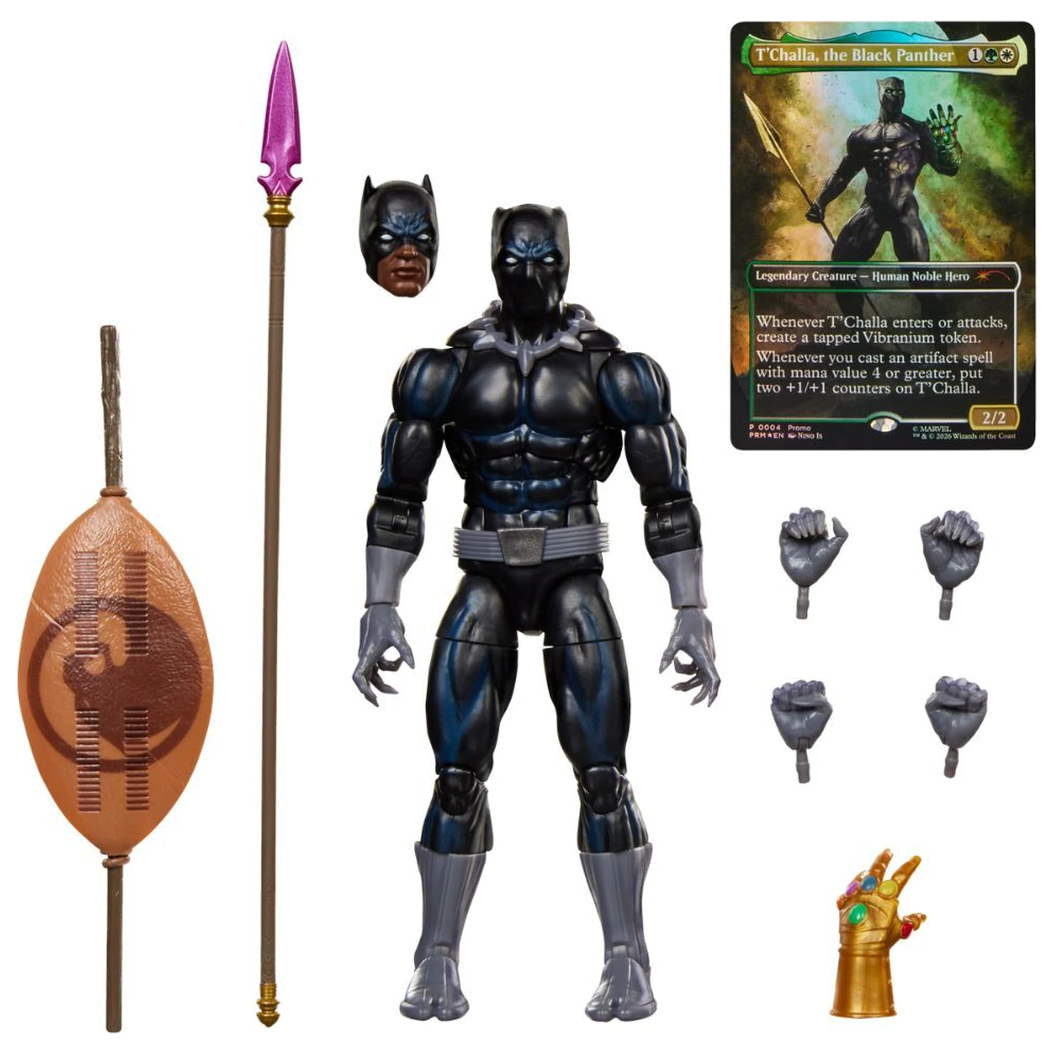 Marvel Legends Series Magic The Gathering Black Panther figúrka 15cm produktová fotografia