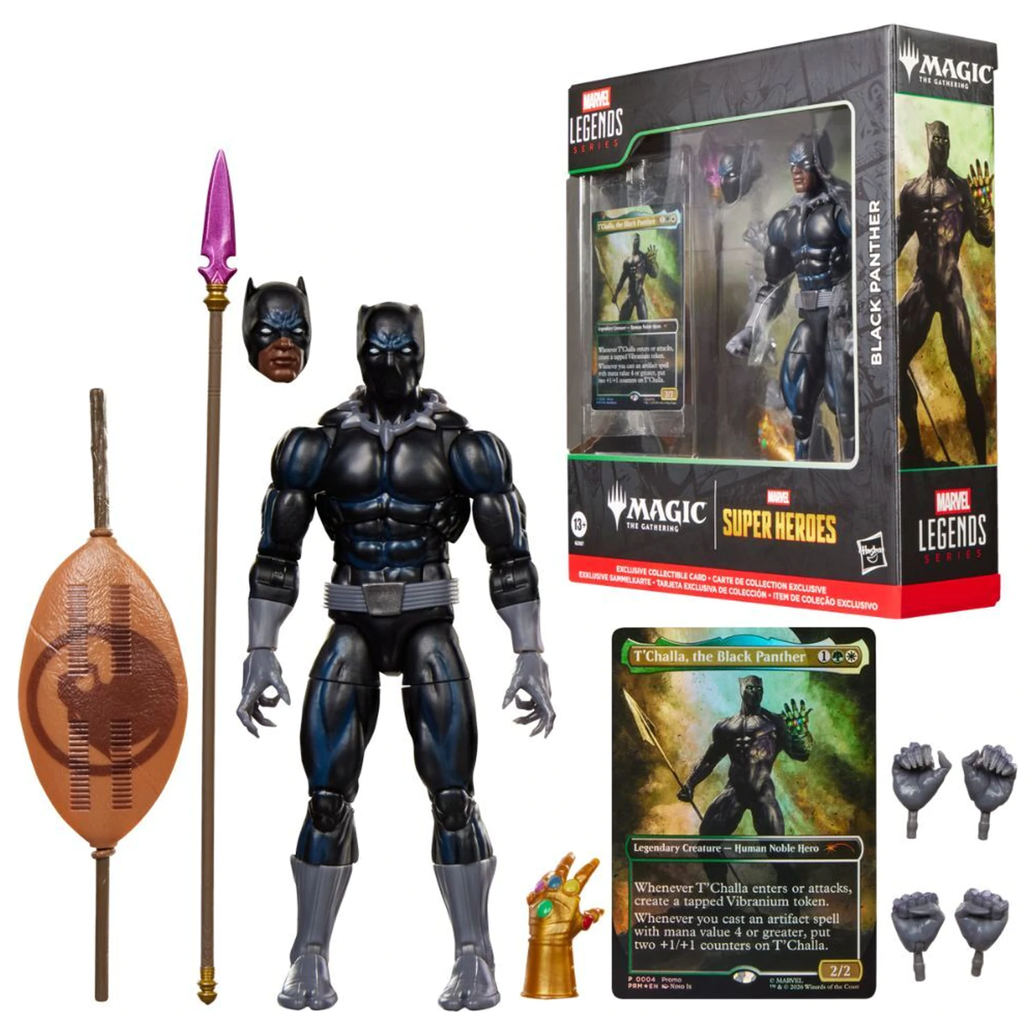 Marvel Legends Series Magic The Gathering Black Panther figúrka 15cm produktová fotografia
