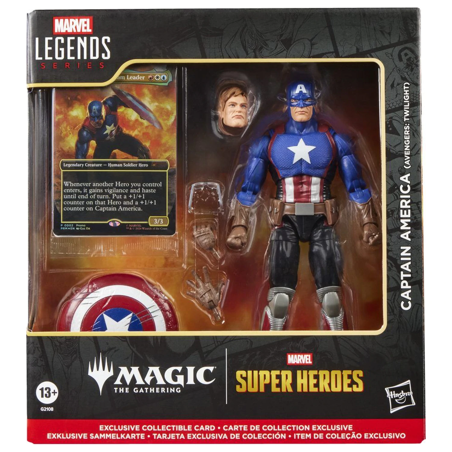 Marvel Legends Series Magic The Gathering Captain America Avengers Twilight figúrka 15cm produktová fotografia