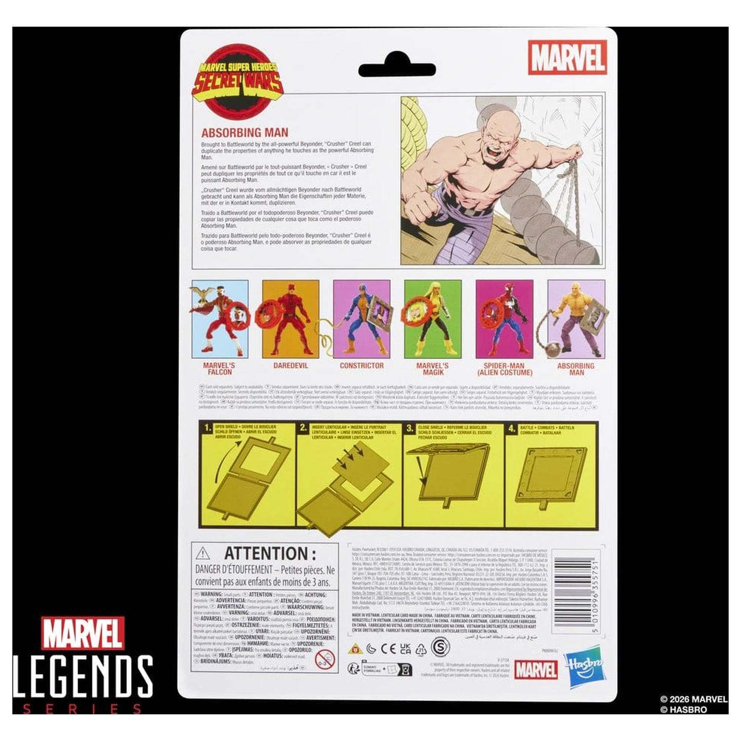 Marvel Legends Series Secret Wars Absorbing figúrka 15cm produktová fotografia