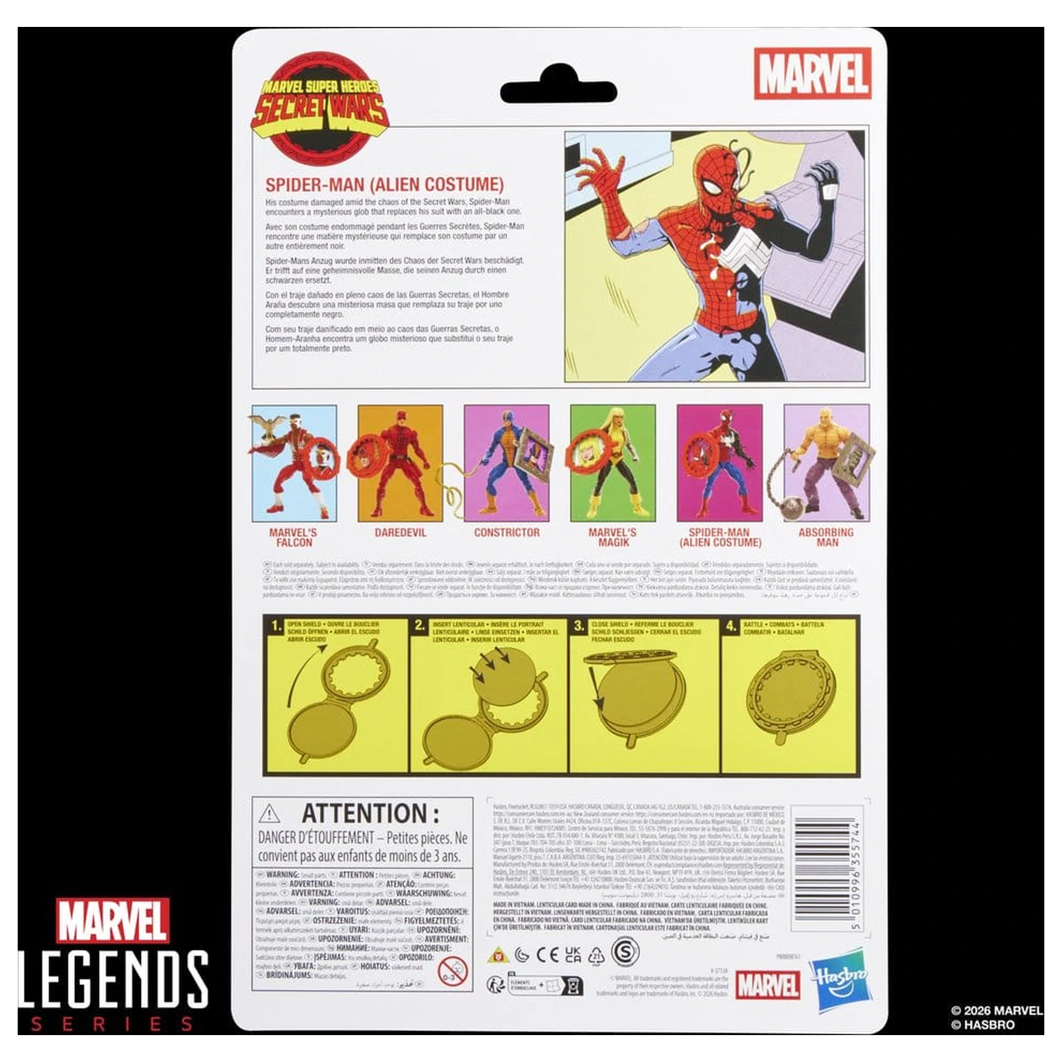 Marvel Legends Series Secret Wars Spiderman Alien Costume figúrka 15 cm produktová fotografia