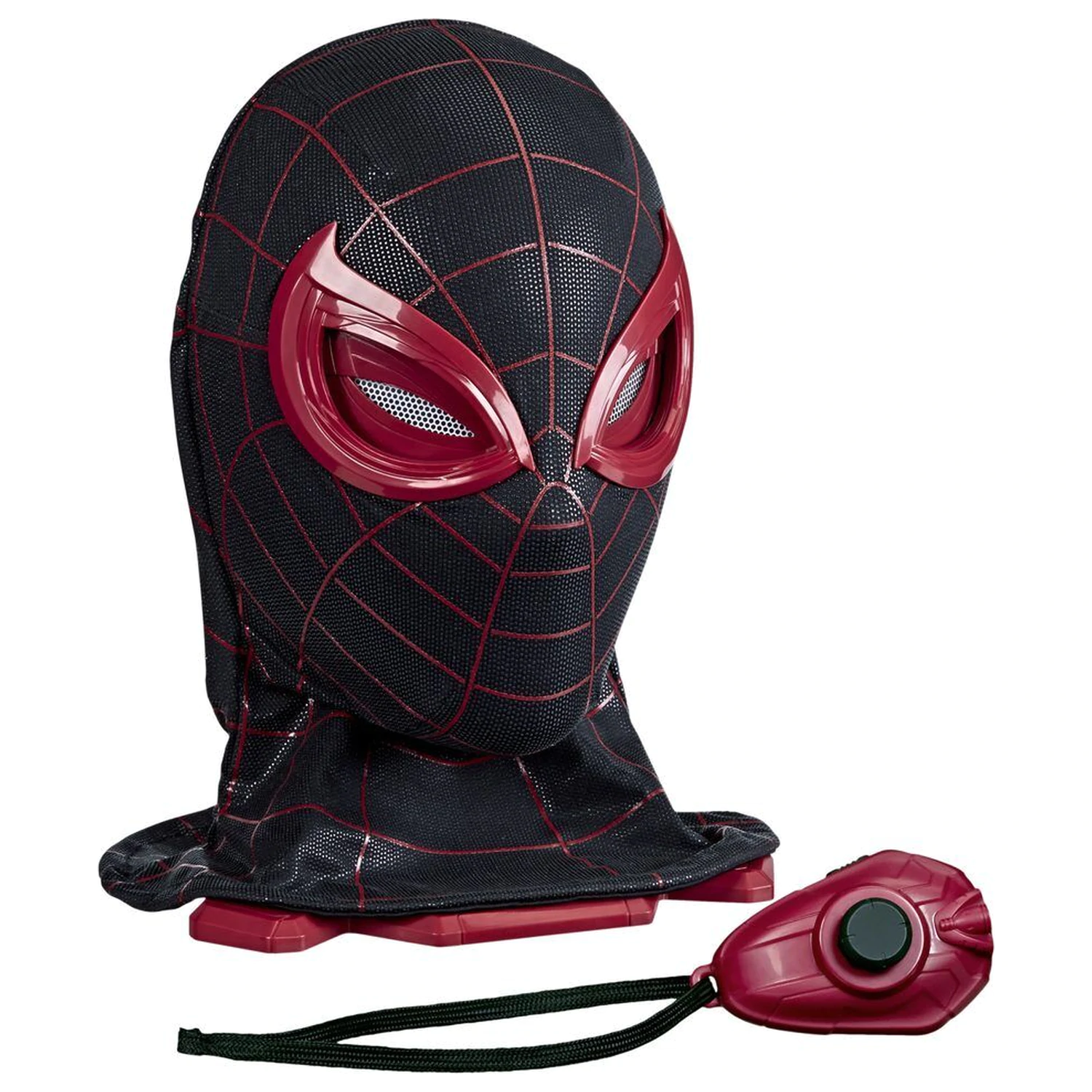 Marvel Legends Series Spider-Man Miles Morales elektronická maska produktová fotografia