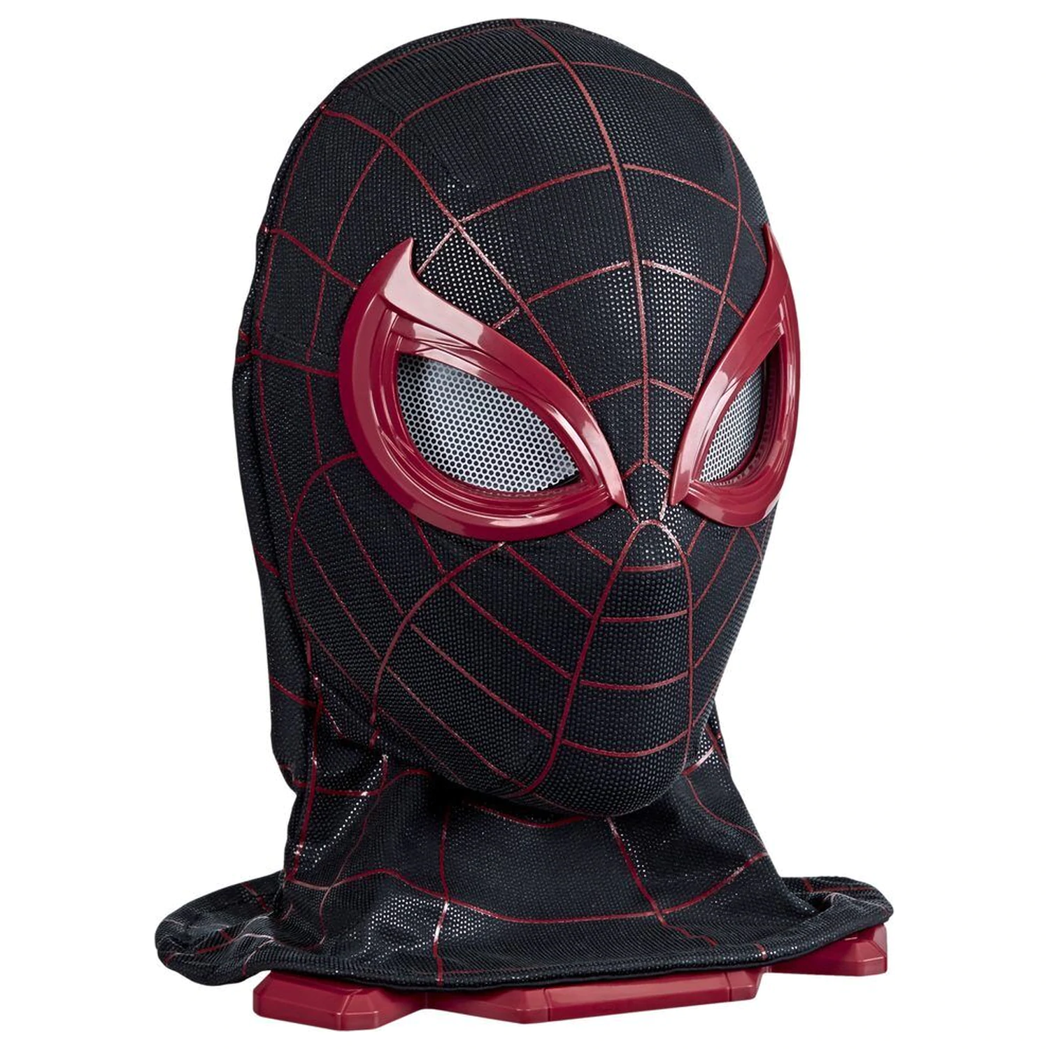 Marvel Legends Series Spider-Man Miles Morales elektronická maska produktová fotografia