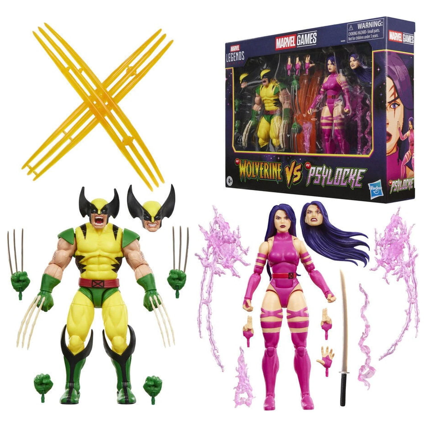 Marvel Legends Series Wolverine Vs Psylocke balenie 2 figúrky 15cm produktová fotografia