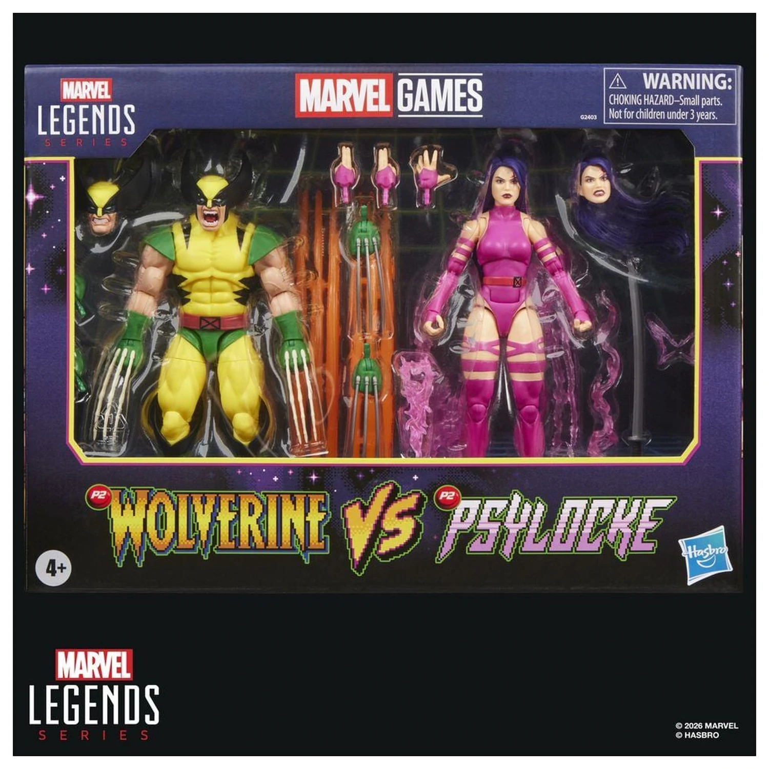 Marvel Legends Series Wolverine Vs Psylocke balenie 2 figúrky 15cm produktová fotografia