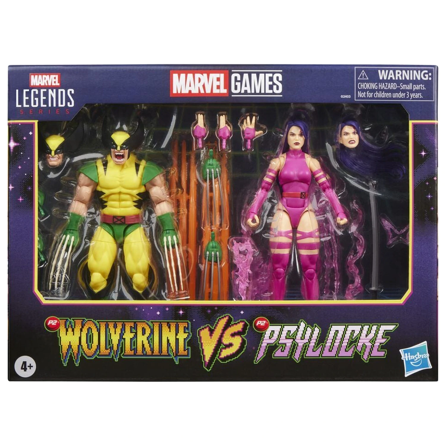 Marvel Legends Series Wolverine Vs Psylocke balenie 2 figúrky 15cm produktová fotografia