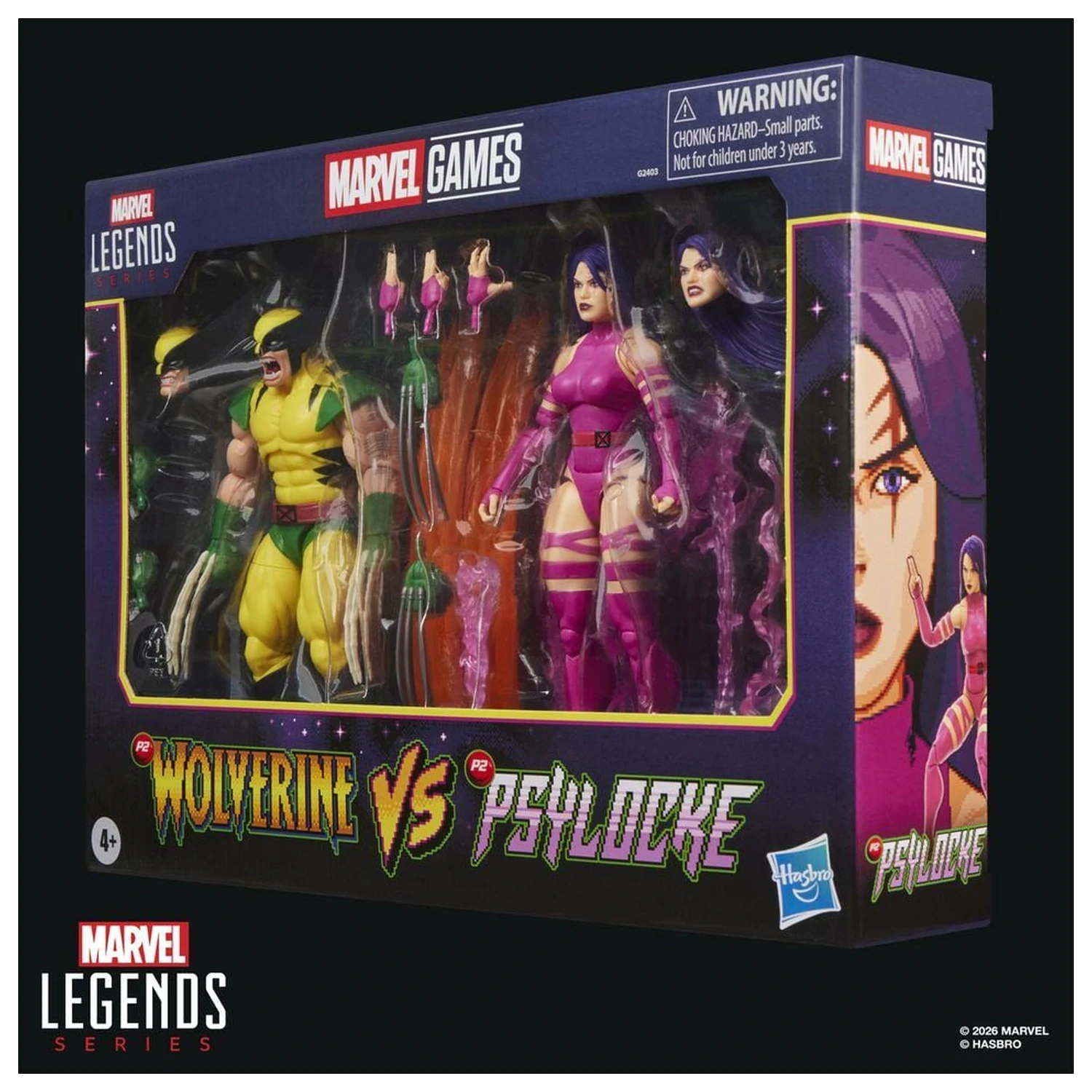 Marvel Legends Series Wolverine Vs Psylocke balenie 2 figúrky 15cm produktová fotografia
