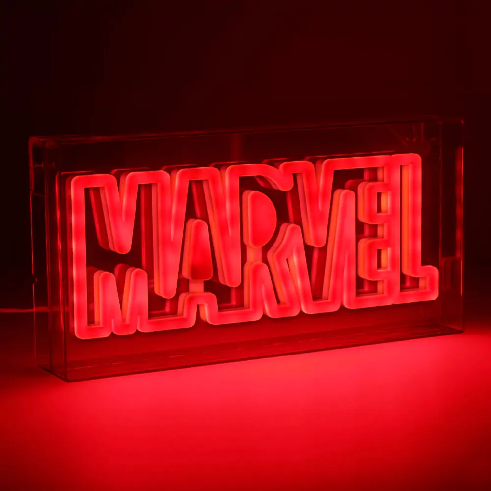 Marvel Logo LED lampa termékfotó