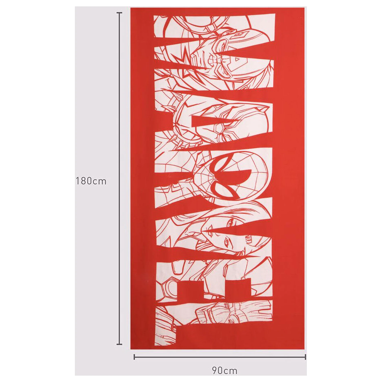 Marvel Logo mikrovláknová plážová osuška produktová fotografia