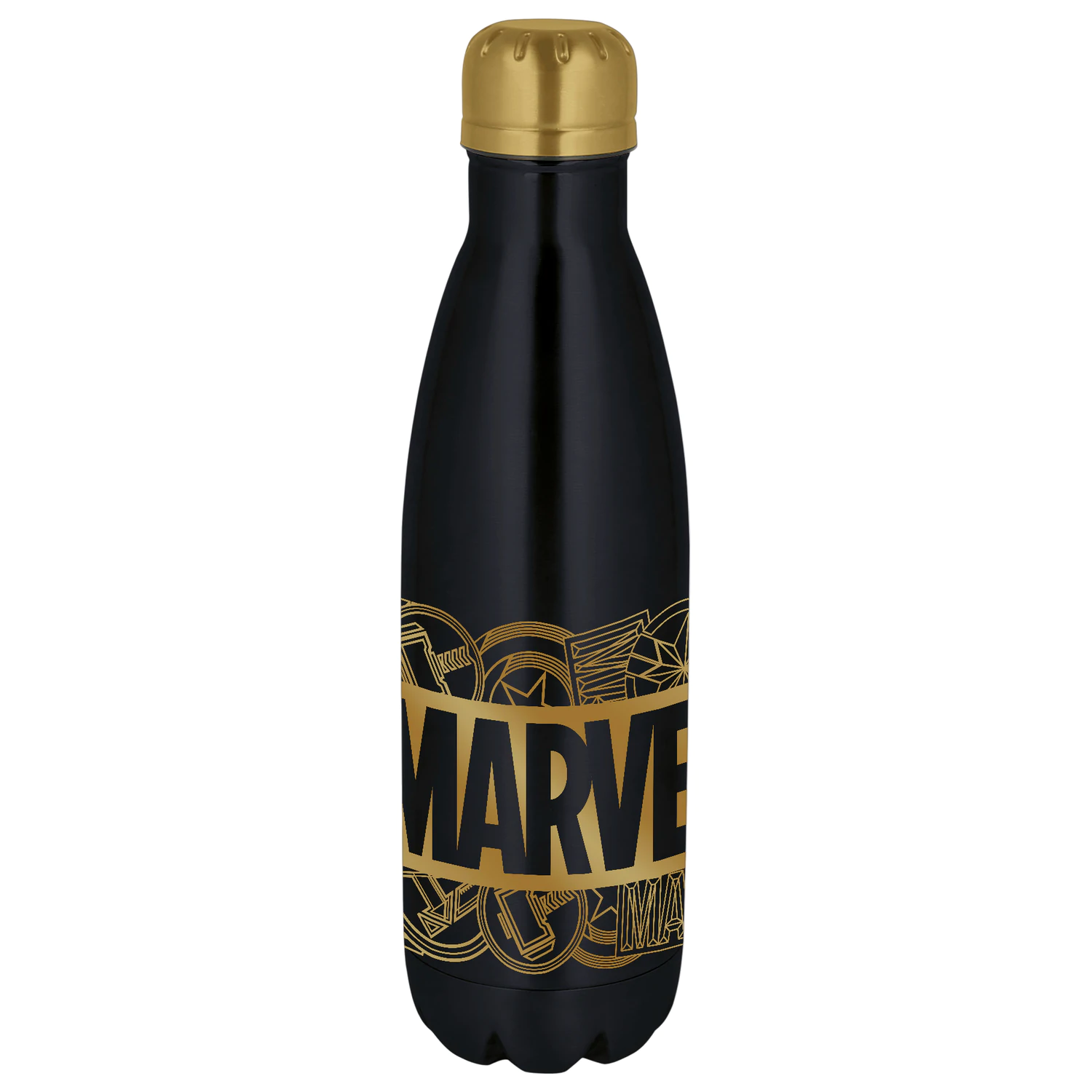 Marvel Logo nerezová fľaša produktová fotografia