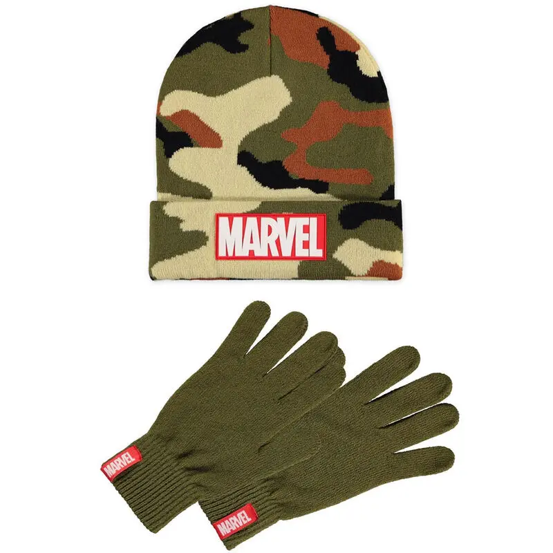 Súprava čiapky a rukavíc Marvel Logo produktová fotografia