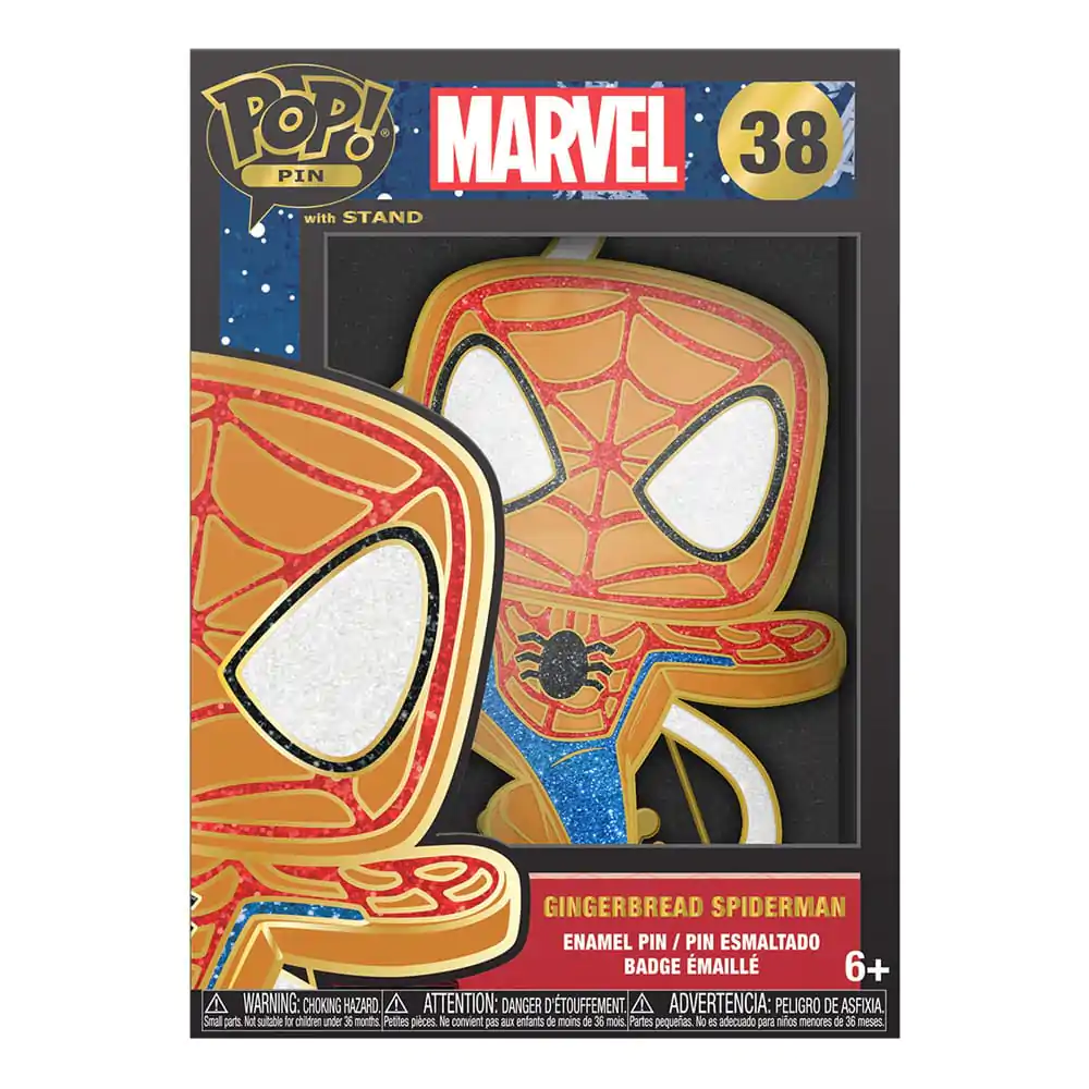 Marvel Loungefly POP! Smaltovaný odznak Spiderman 10 cm produktová fotografia
