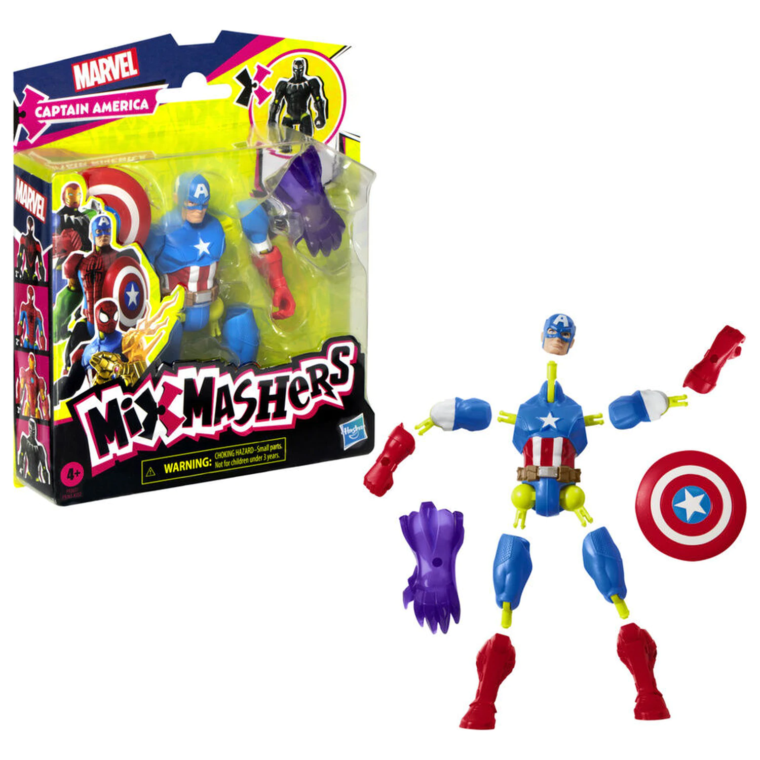Marvel Mix Mashers Captain America figúrka 12 cm produktová fotografia