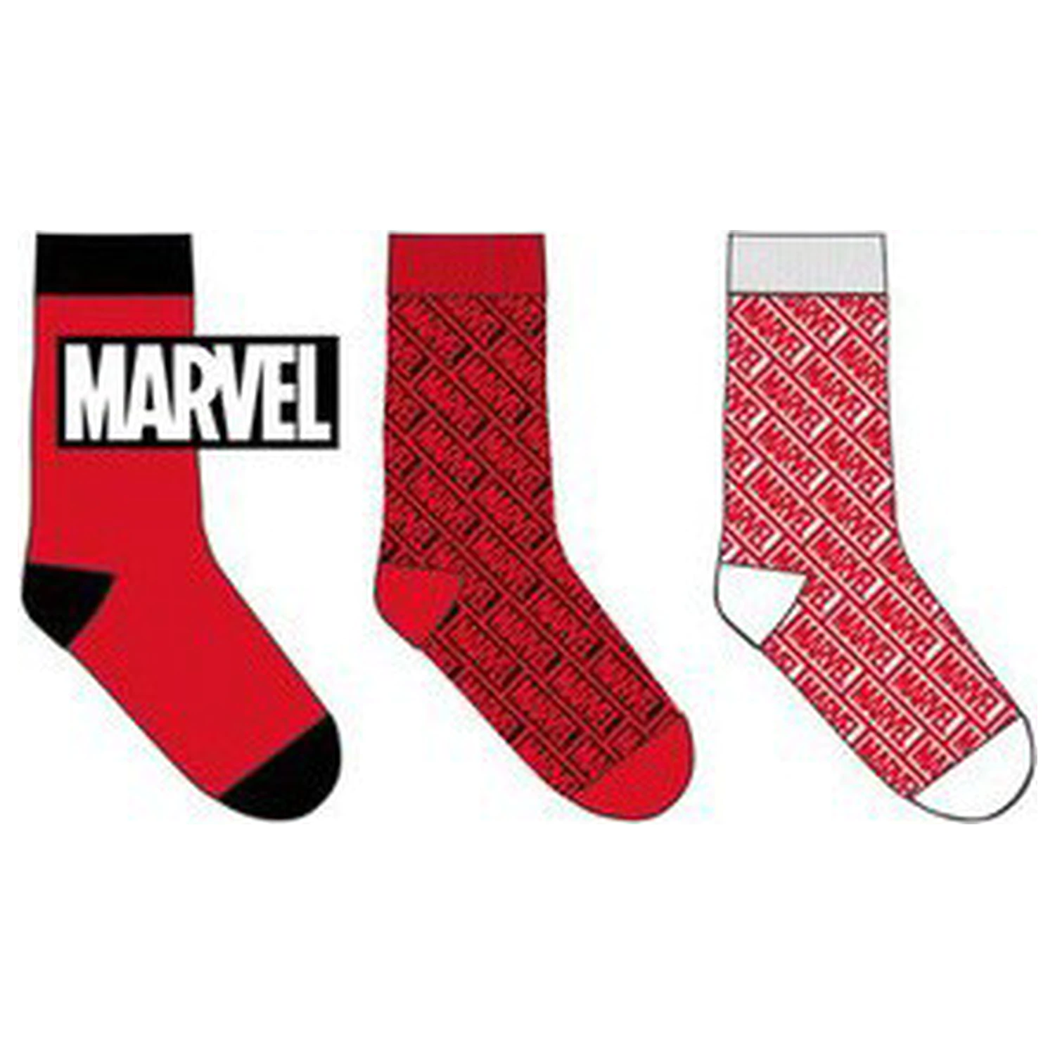 Marvel červené pánske ponožky 39/42 produktová fotografia