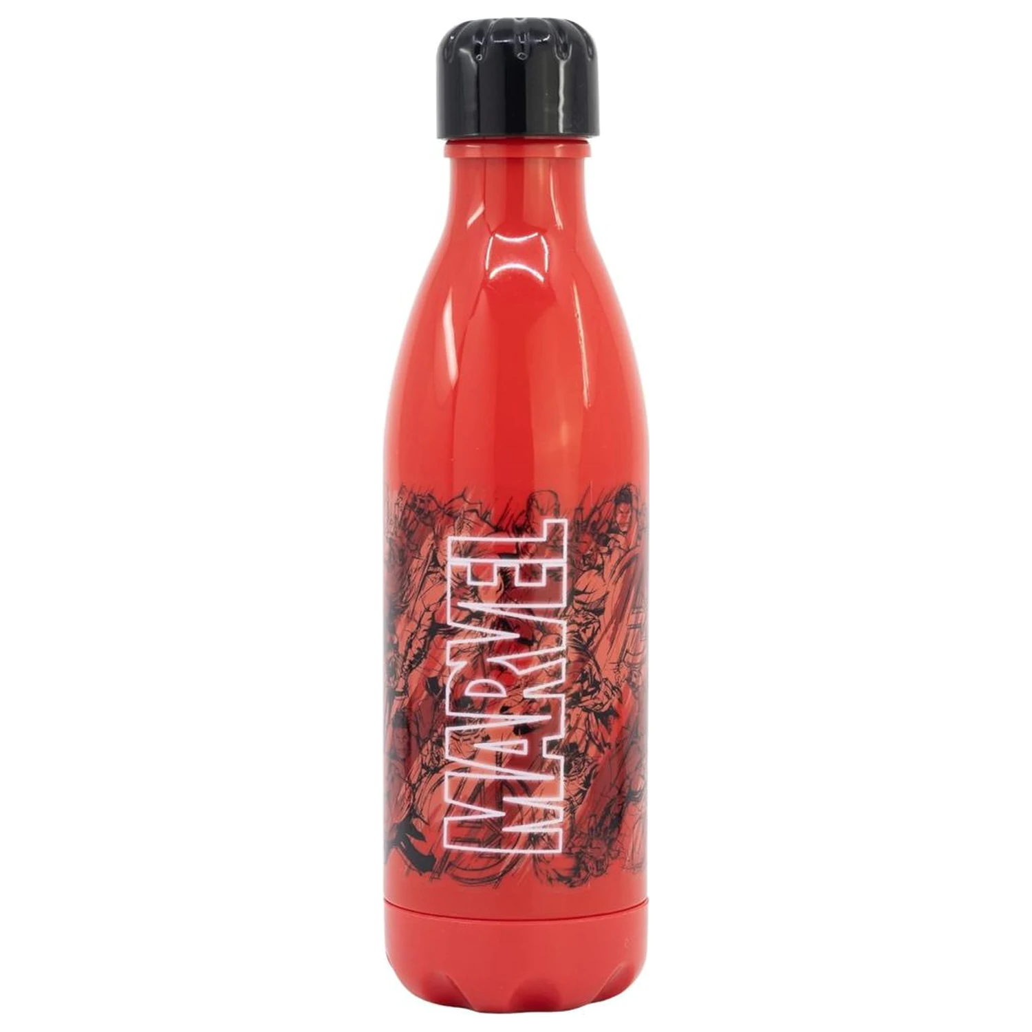 Marvel červená plastová fľaša na vodu so skrutkovacím uzáverom 660 ml produktová fotografia