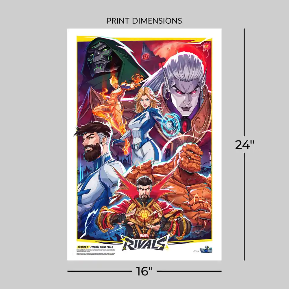 Marvel Rivals Art Print Večná noc Falls 61 x 41 cm - bez rámu produktová fotografia