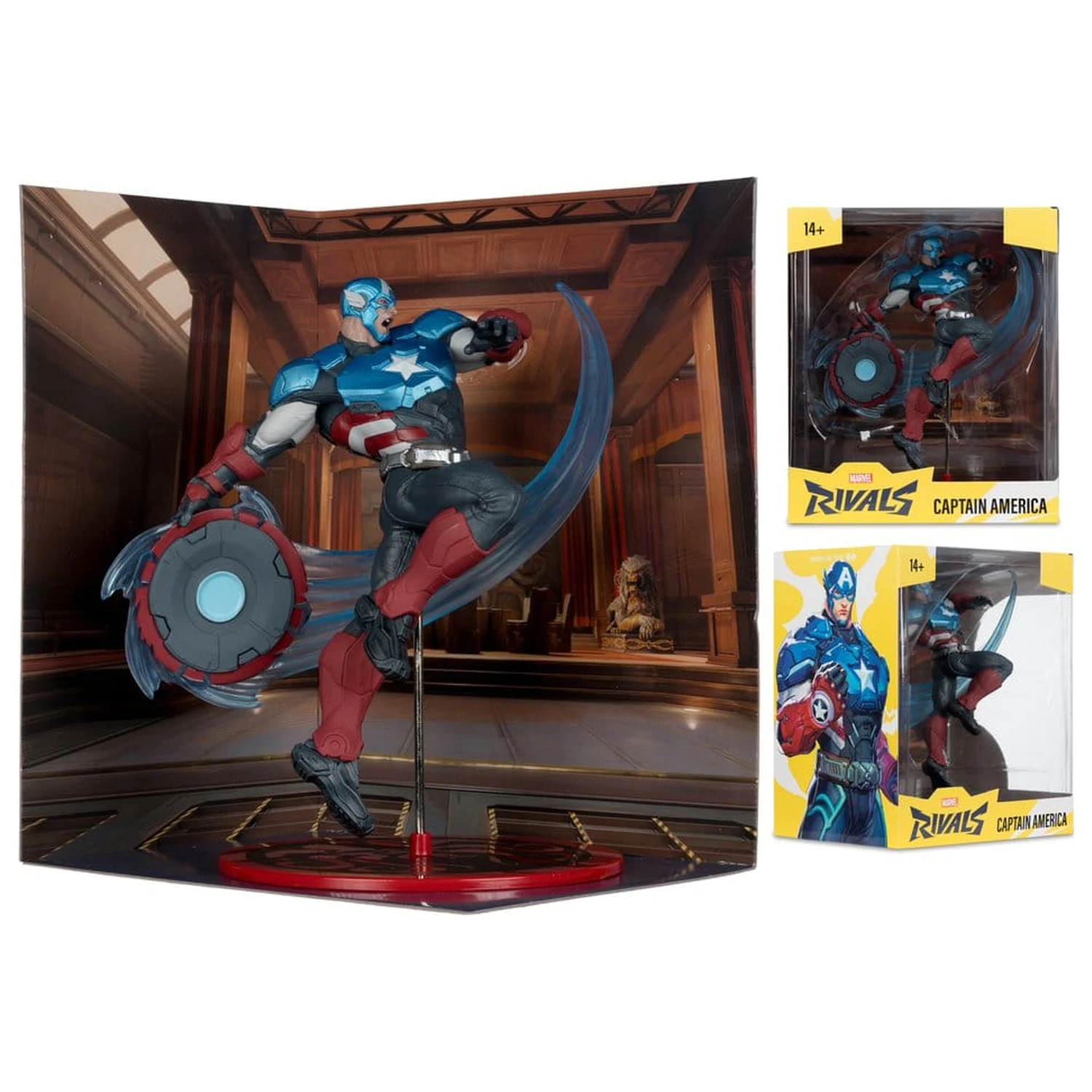 Marvel Rivals Collection 1/10 akčná figúrka Captain America 20 cm produktová fotografia
